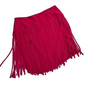 Lane Bryant Red fringed Skirt